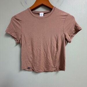 Oner Active Womens Top Size *M US Mellow Soft Performance Active Gym Yoga Brown